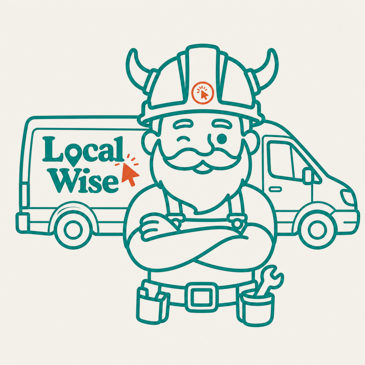 The LocalWise Viking and van